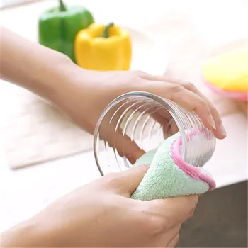Kuchynské potreby dishcloth oil-free vlákniny riady so uterák riady so handričkou hubky obojstranné hrniec na umývanie štetca descaling