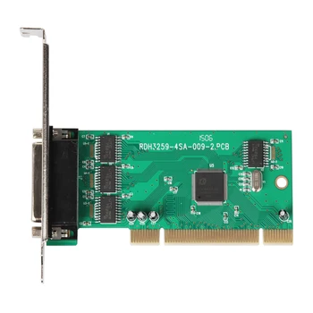 Kvalitný Čip IOC845 4 DB-9 Serial (RS-232 Porty PCI Radič Karty Podporu Nízke Držiak Najlepšie Ceny Obrázok 2