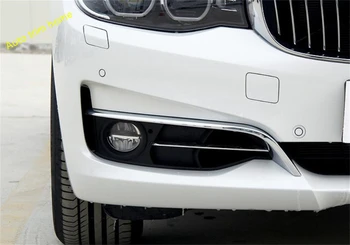 Lapetus ABS Chrome Predné Hmlové Svetlá Žiarovky Obočie Pruhy Kryt Výbava vhodné Pre BMW Radu 3 GT Gran Turismo F34 2013 - 2018