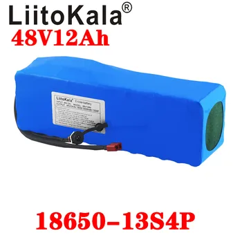 LiitoKala 48v 12ah lítiová batéria 48v 12ah elektrický bicykel, batéria s 54.6 V 2A nabíjačku pre 500W 750W 1000W motor duty free Obrázok 2