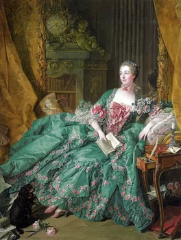 maliarske plátno grafické výtlačky plagáty umenie Imagich Top 100 výtlačkov Portrét Madame De Pompadour 1756 Podľa Francois Boucher