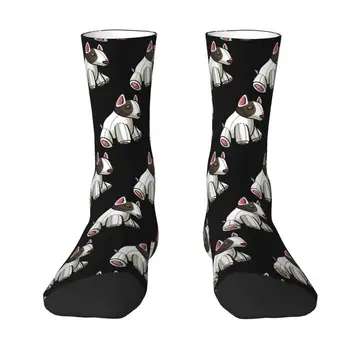 Miniatúrne Bull Teriér, Pes Muži Ženy Posádky Ponožky Unisex Roztomilý Zvierat Spoločenské Šteňa Jar Leto Jeseň Zima Šaty Ponožky