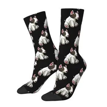 Miniatúrne Bull Teriér, Pes Muži Ženy Posádky Ponožky Unisex Roztomilý Zvierat Spoločenské Šteňa Jar Leto Jeseň Zima Šaty Ponožky Obrázok 2