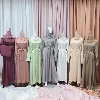 Moslimské Oblečenie Vysokej kvality Islamských Žien Jednoduché Šaty, Oblečenie pre voľný čas Obrázok 2