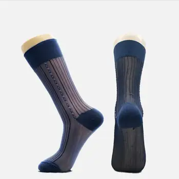 muži tenké nylonové ponožky Tenké Priedušná Manželov, Otcov, Pevné Znesiteľné Voľné Pracovné Ročník Silk Krátke Ponožky Sokken