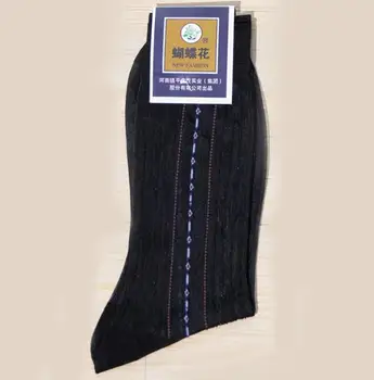 muži tenké nylonové ponožky Tenké Priedušná Manželov, Otcov, Pevné Znesiteľné Voľné Pracovné Ročník Silk Krátke Ponožky Sokken Obrázok 2