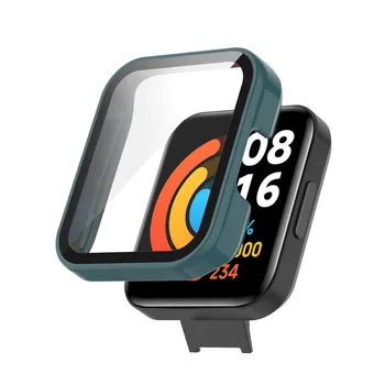 Móda Smart Hodinky Puzdro+Sklo pre Redmi 2 Hodinky 2 PC Prípadoch Plný Kryt Na ochranu Redmi Horloge 2