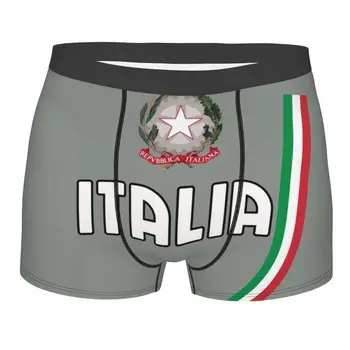 Móda Taliansku Vlajku Boxerky Šortky Spodky pánske Strečové Taliansko Národnej Italia Sport Team Design Nohavičky Bielizeň