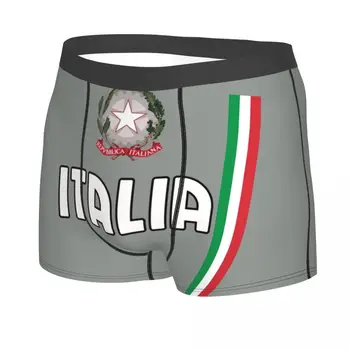 Móda Taliansku Vlajku Boxerky Šortky Spodky pánske Strečové Taliansko Národnej Italia Sport Team Design Nohavičky Bielizeň Obrázok 2