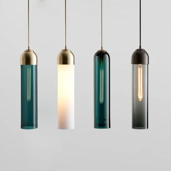 Nordic lampa kombináciou moderné kovové jednoduché svetlo luxusný bar reštaurácia lampa jeden vedúci sklo minimalistický posteli Luster