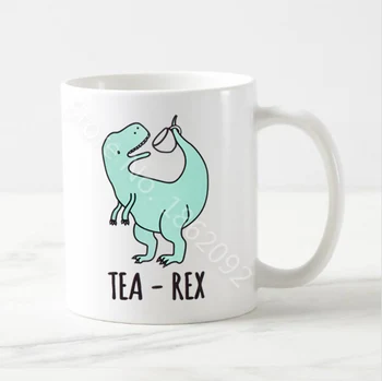 Novinka Čaj-Tyrannosaurus Rex Rex Káva Hrnček na Čaj Pohár Funny T-Rex Dinosaura Hrnček pre Syna, Chlapca, Cool Kluk Narodeniny, Vianočné Darčeky 11oz