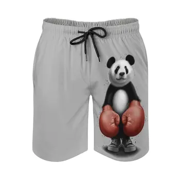 Panda Boxer 2017 Mužov Plávať Trenírky Rýchle Suché Volejbalové Plážové Šortky S Vreckami Pre Mužov Panda Bear Funny Box, Boxer Športy