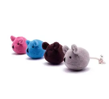 Pet mačka hračka bell ball priadza loptu simulácia myši hračka pre mačky mint krátke handričkou mačka auta dodávky