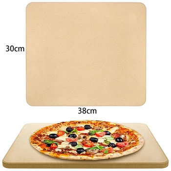 Pizza Kameň,Pečenie Kameň,15X12 Palcový Ťažkých Obdĺžnikový Inžinierstva Tuff Cordierite Je Veľmi Vhodný pre Rúry & Gril Obrázok 2