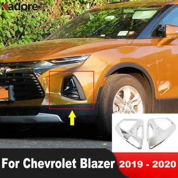 Pre Chevrolet Blazer 2019 2020 ABS Chrome Predné Hmlové Svetlo Lampy Kryt Výbava Auta Hlavu Foglight Modelárskeho Krúžku Trim príslušenstvo