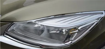 Pre Ford Kuga Uniknúť 2013 2014 2016 ABS Chrome Predné, Zadné, predné svetlo Lampy Kryt Výbava zadné svetlo Lampy Trim Auto Styling Kryt Výbava Obrázok 2