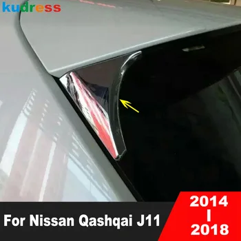Pre Nissan Qashqai J11 2014 2015 2016 2017 2018 ABS Chrome Zadné Okno, Spojler Kryt Výbava Trojuholník Liatie Trim Auto Príslušenstvo
