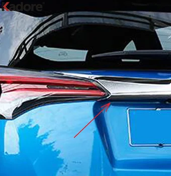 Pre Toyota RAV4 RAV 4 2016 2017 2018 Chrome Zadné Dvere Veka batožinového priestoru Kryt Výbava Chvost zadných dverí Tvarovanie Pásu Auto Vonkajšie Príslušenstvo Obrázok 2