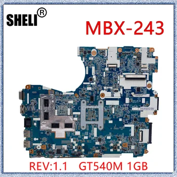 SHELI Pre Sony Vaio VPCF23JFX VPCF23 VPCF21 Notebook Doska S GT540M 1GB MBX-243 REV:1.1 V081_MP_MB 1P-0113J03-8011 Obrázok 2