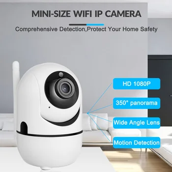 Tuya Smart Dohľadu Fotoaparát 2MP IP Kamera, Automatické Sledovanie Smart Home Security Krytý WiFi Bezdrôtové Baby Monitor Obrázok 2