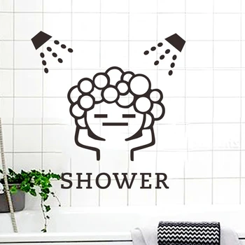 tvorivá láska dieťa sprcha bublina samolepky na stenu pre kúpeľňa posuvné dvere nepremokavé sklo sprcha stenu umenie nástenná maľba