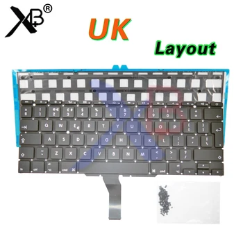 UK klávesnice/Backlit Podsvietenie+100ks klávesnice skrutky Pre MacBook Air 11.6