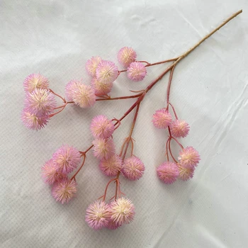 Umelé Kvety A Rastliny Apple Green Morský Ježko, Cherry Blossom Prášok, More Taro Domov Záhrada Zdobiť Obrázok 2