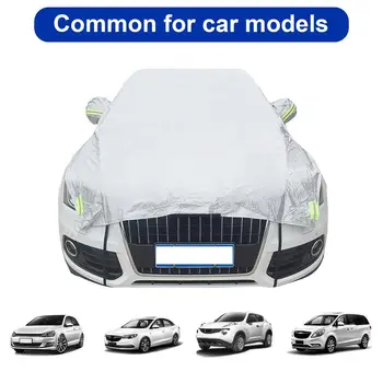 Univerzálny Auto Polovicu sa Vzťahuje Slnečník Styling Nepremokavé Fólia Zahustiť Auto Snehu Štít Anti-UV Snehu Ochranné Kryty Pre Autá