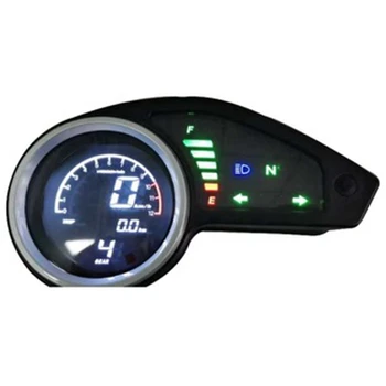Univerzálny Digitálny Motocykel počítadlo kilometrov LCD Meter Tachometer Rýchlomer Meradlá s Nočné Svetlo Obrázok 2