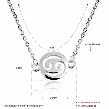 VAN13 925 silver odoslať vtip taška kvalitné 6 mm prívesok ženy jewerry pre milenca darček náhrdelník