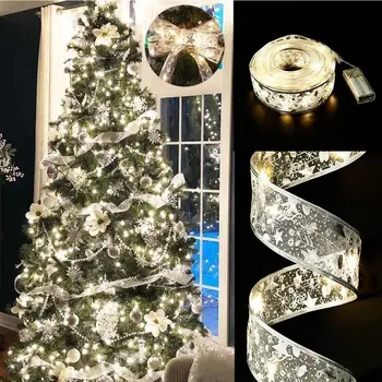 Vianočné Dekorácie 5M LED pás s nástrojmi Rozprávkových Svetiel Ozdoby na Vianočné stromčeky DIY Luky String Svetlá Darčeka Dekor Firmware Nový Rok Obrázok 2