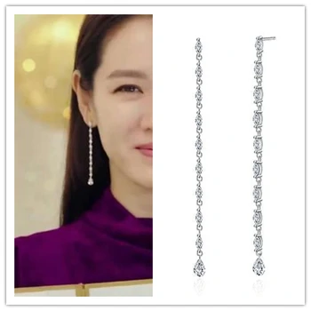 Vynútené pristátie lásky Hyun Bin Son Ye Jin ucho kórejský drámy TV osobnosť Pre Ženy Náušnice pendientes brincos ornament