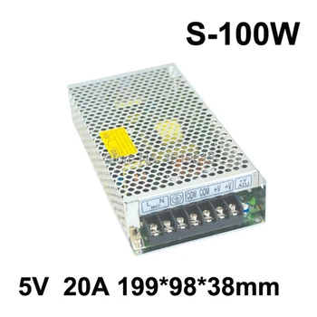 Vysoko Kvalitné LED displej prepínanie napájania LED, napájanie 5V 20A 100W transformátor 100-240V