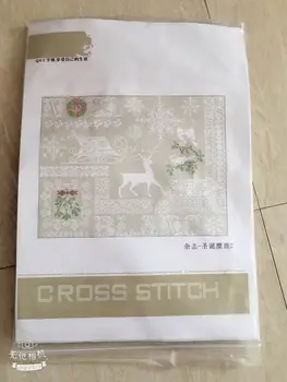 YIXIAO Počíta Cross Stitch Auta Cross stitch RS bavlny s cross stitch Riverside dážď Ulici pár Obrázok 2