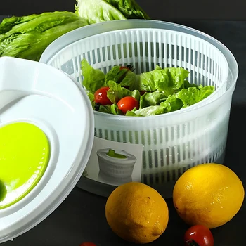 Šalát práčka Šalát Rotujúce Zeleniny Podložka Veľká Kapacita pre Ovocie a zeleninu Cleaner Obrázok 2