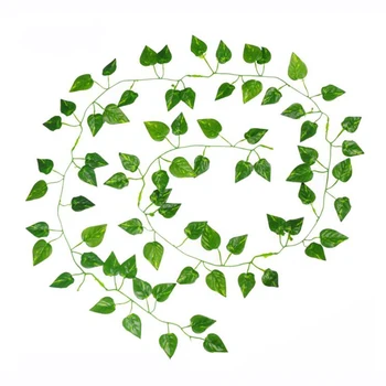 12 ks Umelých Koncové Garland Ivy Viniča Leaf Papradie Zelene Rastlín, Lístie, Kvety, Vianočné Dekorácie Obrázok 2