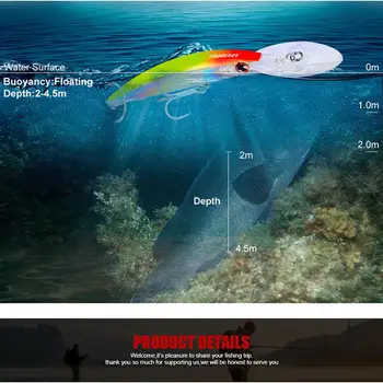 17 cm 27g Sea Fishing Lure Pevného Návnadu 8 Farieb Umelé Bionic Falošné Návnad Riešiť DW358 Obrázok 2