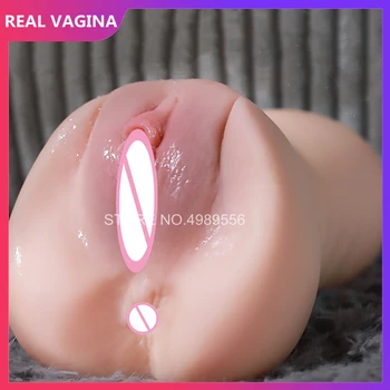 18+ Erotické Dospelých, Sexuálne Hračky pre Človeka Pocket Pussy Realistické Silikónové Pošvy Muž Masturbator Sania Pohár Ústne Reálne Análny Sex Produkt