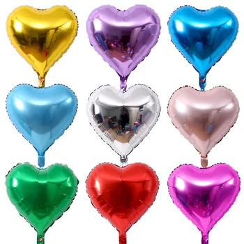 18-palcové tvare srdca balón lásky hliníkovej fólie plávajúce vzduchu balón narodeniny, svadobné dekorácie balón veľkoobchod