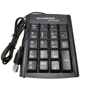 19 Kľúče Notebook Notebook Stolný Počítač PC USB Numerická Externý Digitálny Keyboard