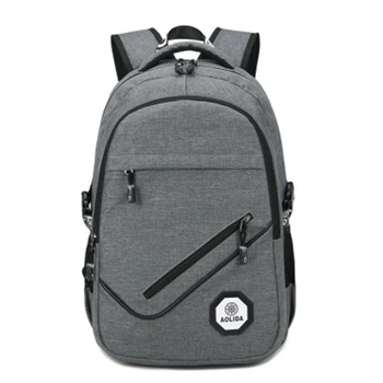 2019 Oxford handričkou mužov batoh mužov cestovná taška batoh módne pánske business USB taška na laptop taška veľká kapacita batoh Obrázok 2