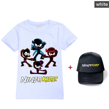 2022 Nová Ninja Kidz Lete Chlapci Krátky Rukáv T-shirt Klobúk Bavlna Deti Oblečenie Chlapci 2-16Y Dievčatá Letné Oblečenie Batoľa Deti Tričko Obrázok 2