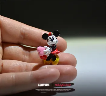 24piece 3 cm veľmi malé minnie mouse ruke s červeným srdcom obrázok Hračky Akčné Figúrky Obrázok 2
