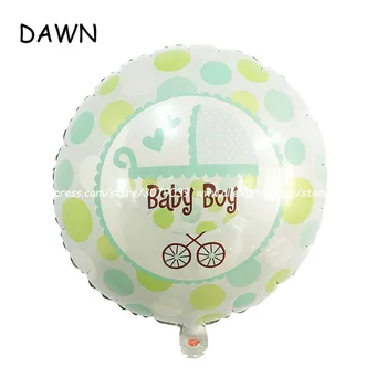 25pcs/veľa 18-palcové nové baby boy a girl narodeniny balón dieťa tému party hliníkové balón loptu klasické hračky balón Obrázok 2