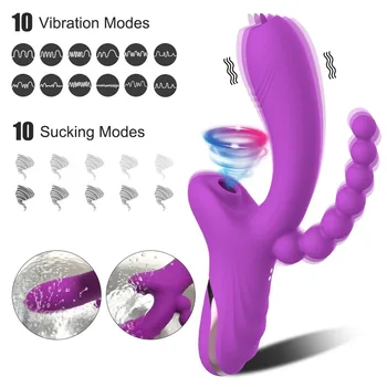 3 v 1 Klitorálny Sania Vibrátor Pre Ženy, G Mieste Klitoris Bulík Klitorisu Vákuové Stimulátor Dildo Vibrátor Sexuálne Hračky pre Dospelých 18 Obrázok 2
