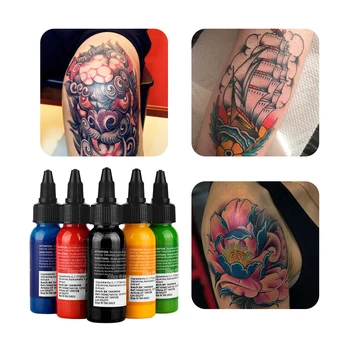 30ML Tetovanie Atramenty Semi Trvalé Prírodné Rastlinné Tetovanie, Pigmentové Permanentného make-upu Dodávky Nástroje Na Telo Umenie Maľovať Farebné Tetovanie