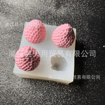3D Jahoda DIY Pečenie Silikónové Formy Fondant Hliny Torte Čokoláda Dezert Dekorácie Aromaterapia Sadrovej Formy Živice Formy
