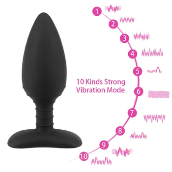 45mm Análny Plug Elektrickým Prúdom Vibrátory Pre Ženy Klitorálny Vaginálne Stimulátor Mužov Prostaty Masér Sexuálne Hračky, Hry pre Dospelých Erotické Obrázok 2