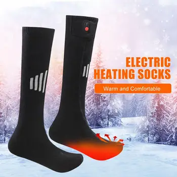 5000mAh 3,7 V, Unisex Elektrické Vyhrievané Ponožky Boot Nohy Teplejšie 3 Rôzne Teploty Upravené Ponožky Winter Outdoor Camping Ponožka