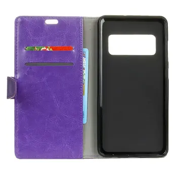 50pcs/veľa doprava zadarmo Krištáľovo Obilia Peňaženky, kožené puzdro Stojan s držiteľom karty obal pre Samsung Galaxy S8/S8PLUS